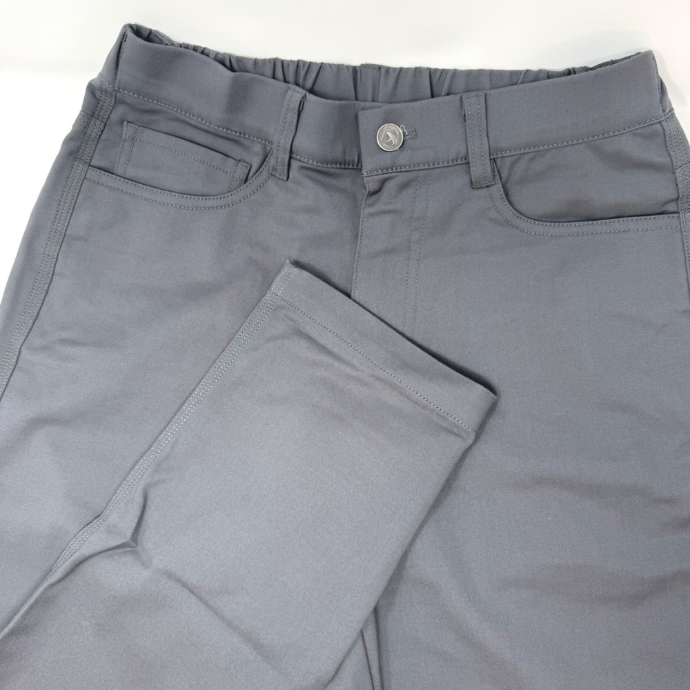 Bearbottom Clothing Mens Small 30 Tech Chino Pants Charcoal Grey Stretch Tapered